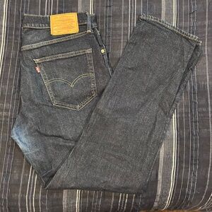 Levi's Men's Dark Blue Straight Jeans